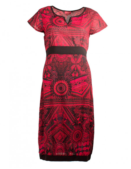 Robe courte effet boule doublée