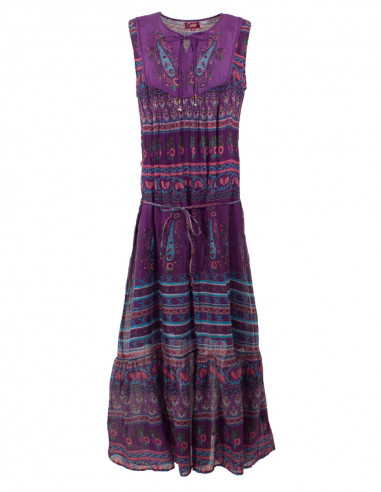 Robe Longue Voile De Coton Doublee