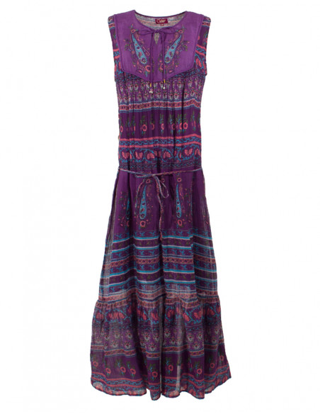 Robe Longue Voile De Coton Doublee