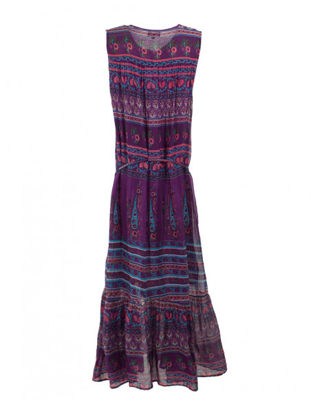 Robe Longue Voile De Coton Doublee