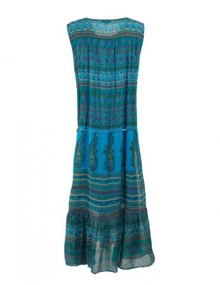 Robe Longue Voile De Coton Doublee