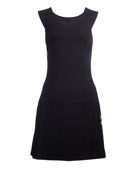 Robe courte col bénitier