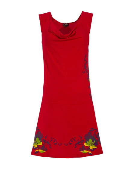 Robe courte col bénitier