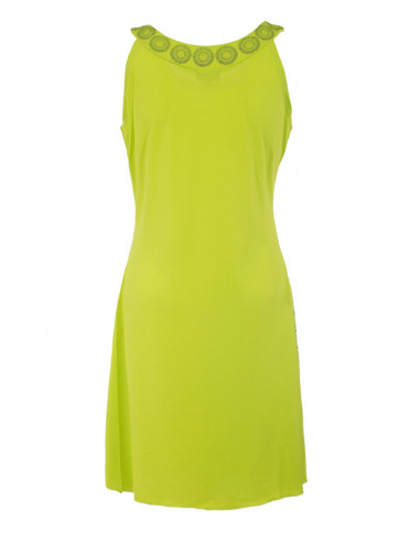 Robe courte à col rond