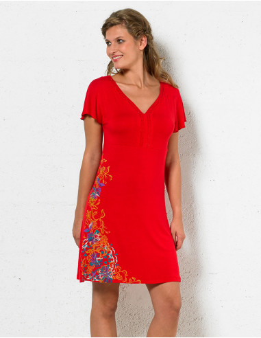 Robe manches courtes