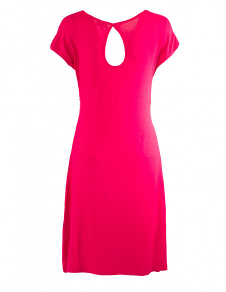 Robe manches courtes col V