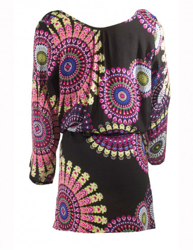 Robe courte manches longues