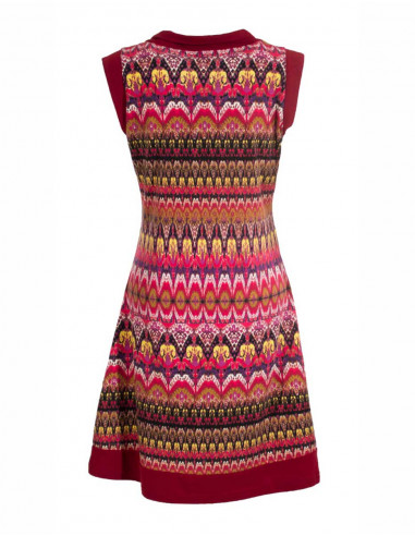 Robe imprimée courte manches courtes