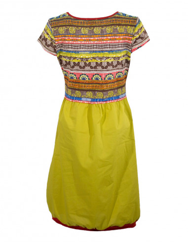 Robe courte effet ballon