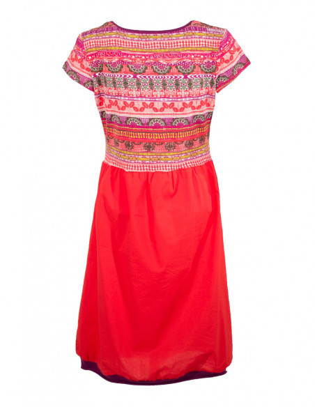 Robe courte effet ballon