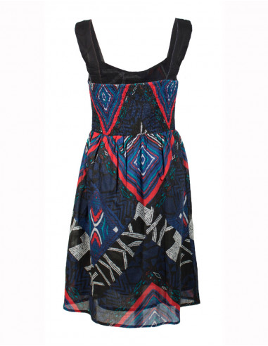 Robe courte à bretelle doublée