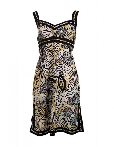 Robe courte coton imprime