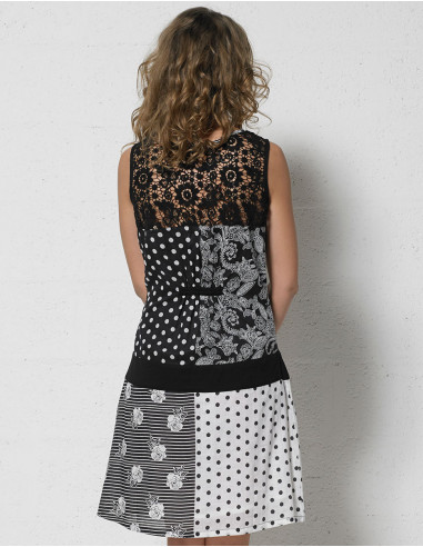 Robe courte elégante doublée