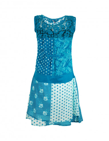 Cotton voile dress with lining