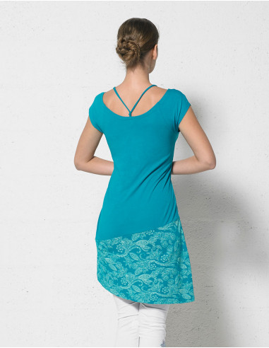 Knitted printed dress