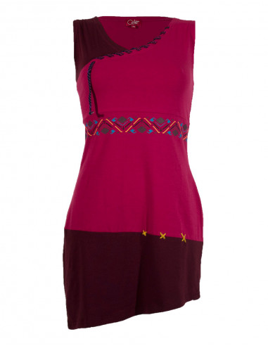 Robe tunique bicolore