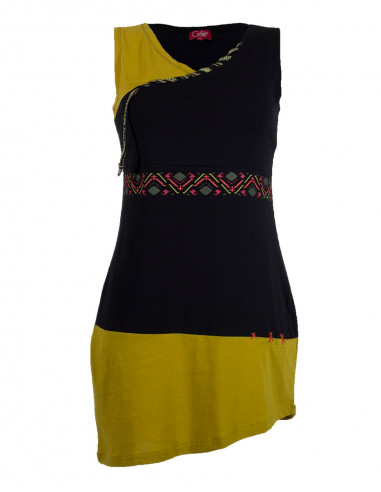 Robe tunique bicolore