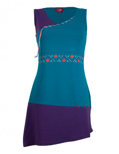 Robe tunique bicolore