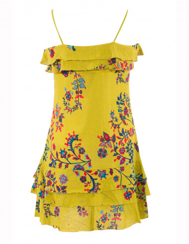 Robe Ethnique Maille Coton Imprime