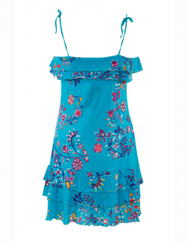 Robe Ethnique Maille Coton Imprime