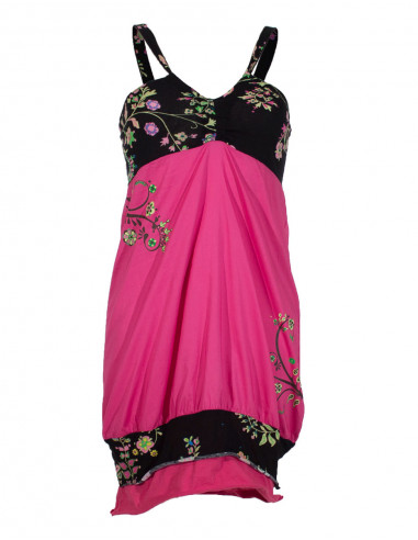 Robe courte imprime fleuri 