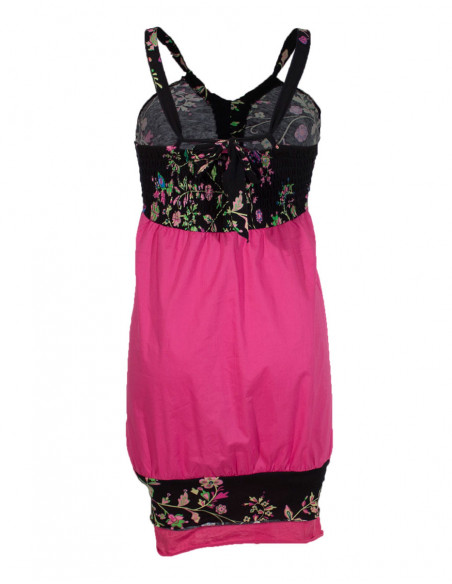 Robe courte imprime fleuri 