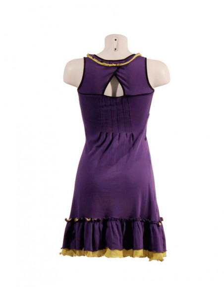 Robe courte à volants