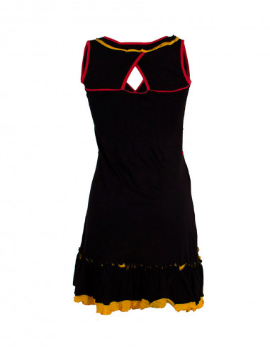 Robe courte à volants