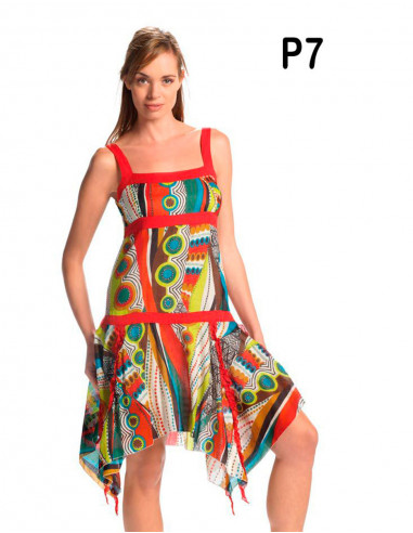 Cotton printed dress