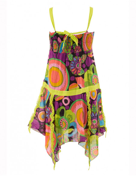 Robe coton asymétrique