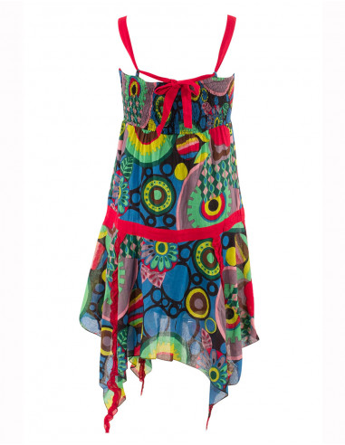 Robe coton asymétrique