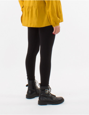 Knitted 95% cotton 5% elastane plain legging