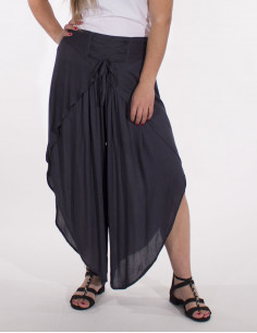 Plain viscose dhoti trousers 2