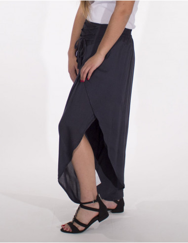 Plain viscose dhoti trousers