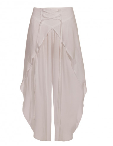 Plain viscose dhoti trousers