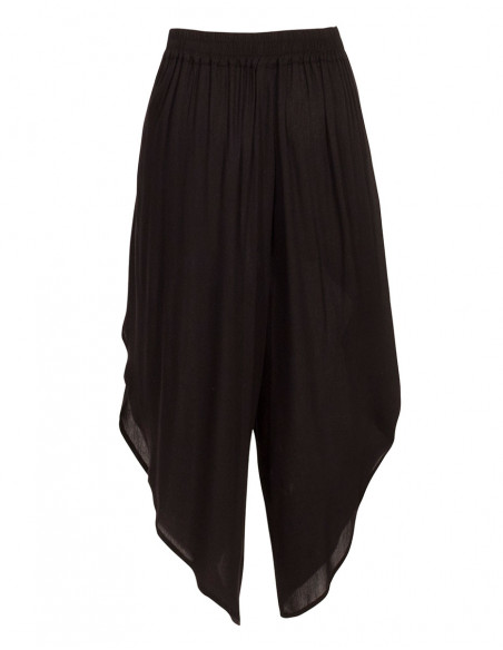 Plain viscose dhoti trousers