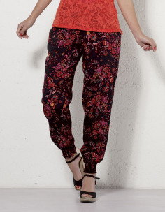 Pantalon Viscose Bas Smocke...