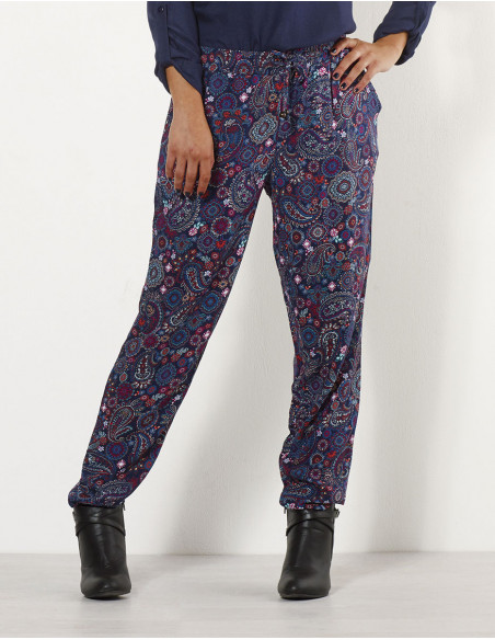 Pantalon Viscose Twill Imprime Jaipur