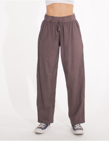 Unisex cotton plain sw pants