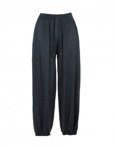 Plain viscose trousers