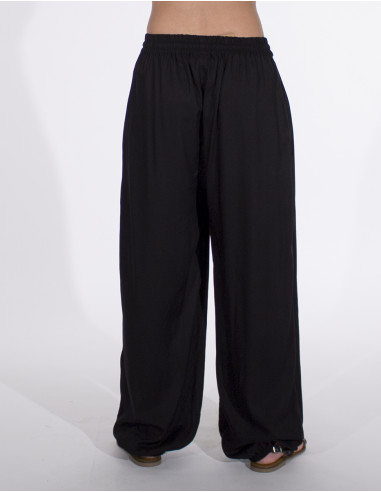 Plain viscose trousers