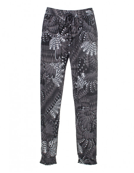 Pantalon Maille 96% Polyester 4% Elastha