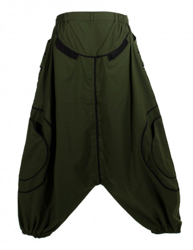 Cotton unisex sarouel with celtic embroideries