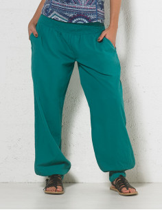 Plain cotton trousers sw with pockets 2