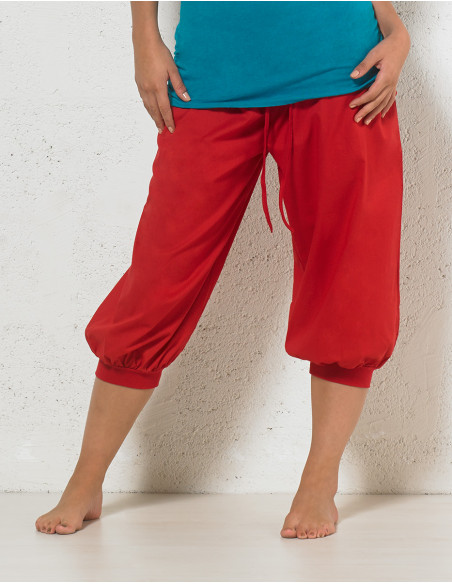 Pantacourt femme coton