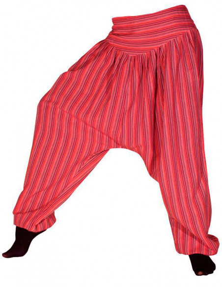 Lady cotton striped pant
