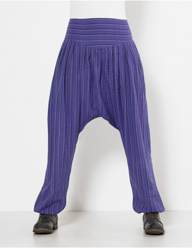 Lady cotton striped pant