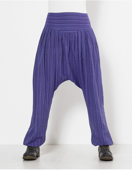 Lady cotton striped pant