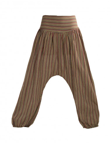 Lady cotton striped pant