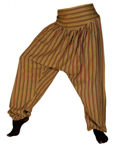 Lady cotton striped pant